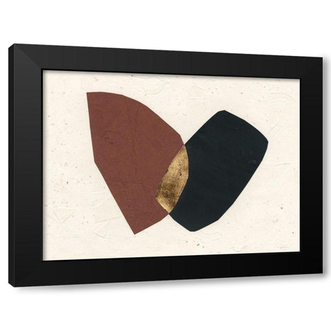 Organic Overlay II Black Modern Wood Framed Art Print with Double Matting by Stramel, Renee W.