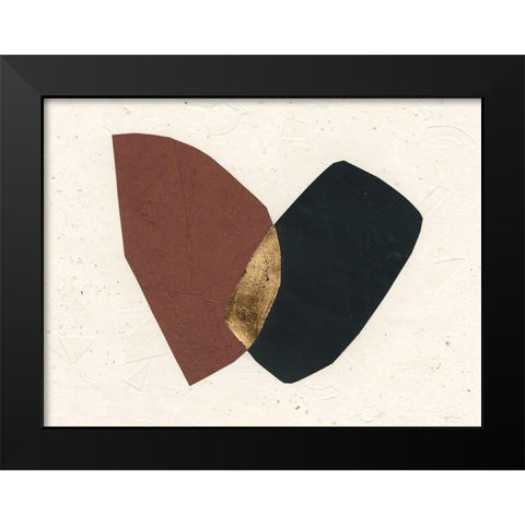 Organic Overlay II Black Modern Wood Framed Art Print by Stramel, Renee W.
