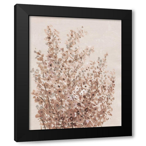 Rustic Wildflowers I Black Modern Wood Framed Art Print by OToole, Tim