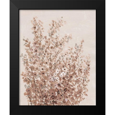 Rustic Wildflowers I Black Modern Wood Framed Art Print by OToole, Tim