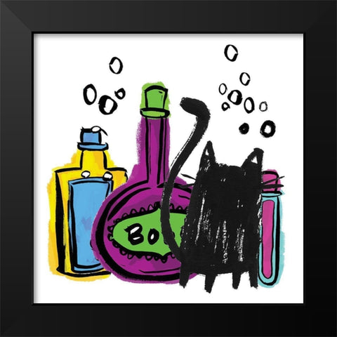 Toilin Trouble I Black Modern Wood Framed Art Print by Hernandez, Larisa