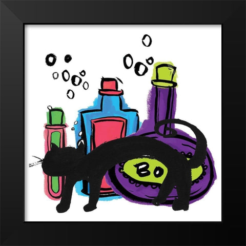 Toilin Trouble II Black Modern Wood Framed Art Print by Hernandez, Larisa