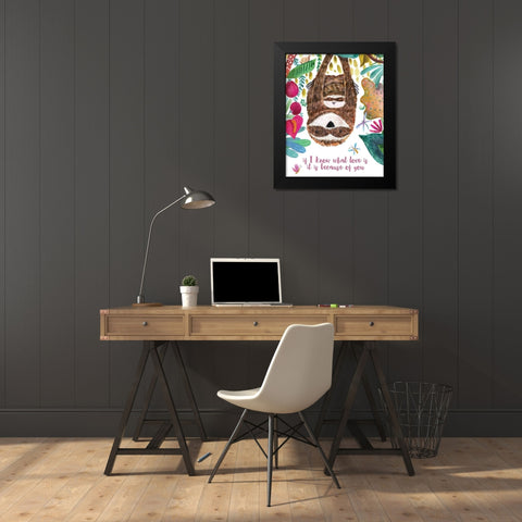 Mothers Love II Black Modern Wood Framed Art Print by Hernandez, Larisa