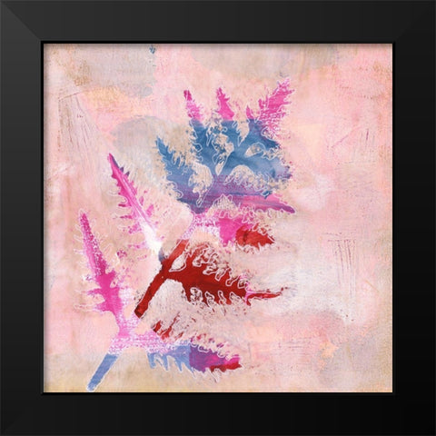 Dappled Fern II Black Modern Wood Framed Art Print by Moore, Regina