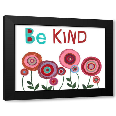 Garden Sentiment I Black Modern Wood Framed Art Print by Moore, Regina