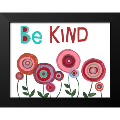 Garden Sentiment I Black Modern Wood Framed Art Print by Moore, Regina
