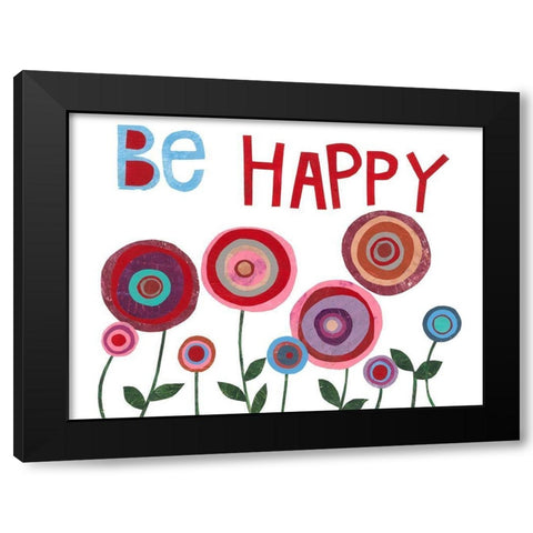 Garden Sentiment II Black Modern Wood Framed Art Print with Double Matting by Moore, Regina