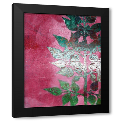 Mono Branch I Black Modern Wood Framed Art Print with Double Matting by Moore, Regina