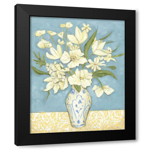 Springtime Bouquet I Black Modern Wood Framed Art Print by Zarris, Chariklia