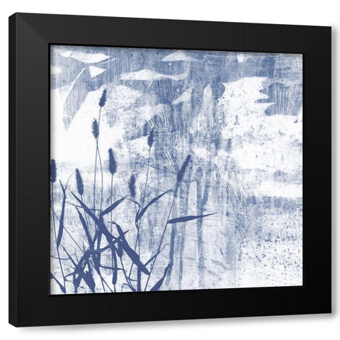 Indigo Exposure II Black Modern Wood Framed Art Print with Double Matting by Goldberger, Jennifer