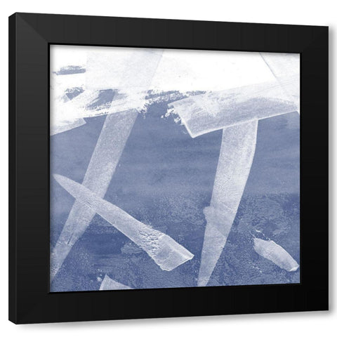 Indigo Rule VI Black Modern Wood Framed Art Print with Double Matting by Meagher, Megan