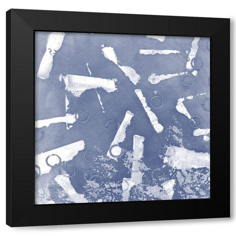 Indigo Rule VII Black Modern Wood Framed Art Print by Meagher, Megan