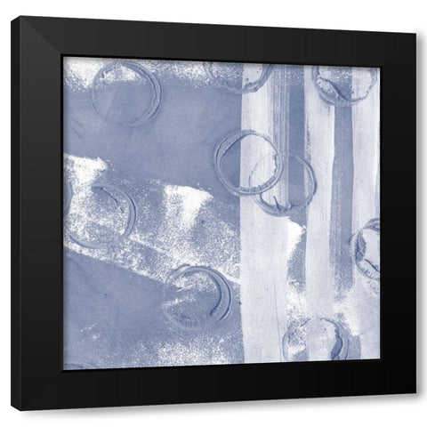 Indigo Rule IX Black Modern Wood Framed Art Print with Double Matting by Meagher, Megan