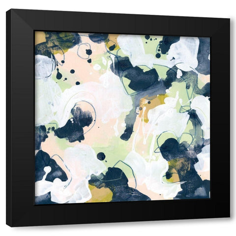 Cellular Patina I Black Modern Wood Framed Art Print by Vess, June Erica
