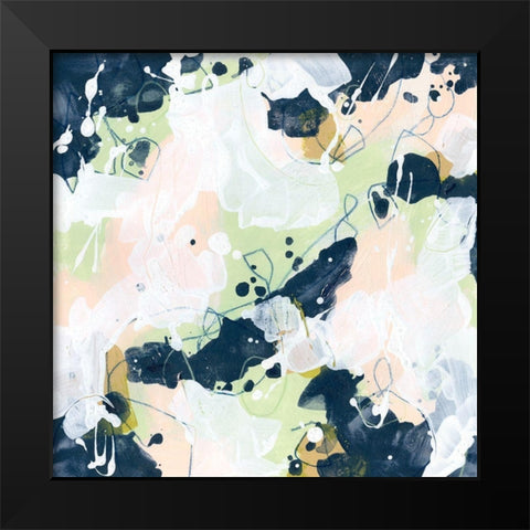 Cellular Patina II Black Modern Wood Framed Art Print by Vess, June Erica