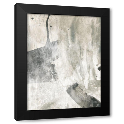 Stonewash III Black Modern Wood Framed Art Print by Vess, June Erica