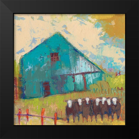 Request Barn Black Modern Wood Framed Art Print by Jachimiec, Sue