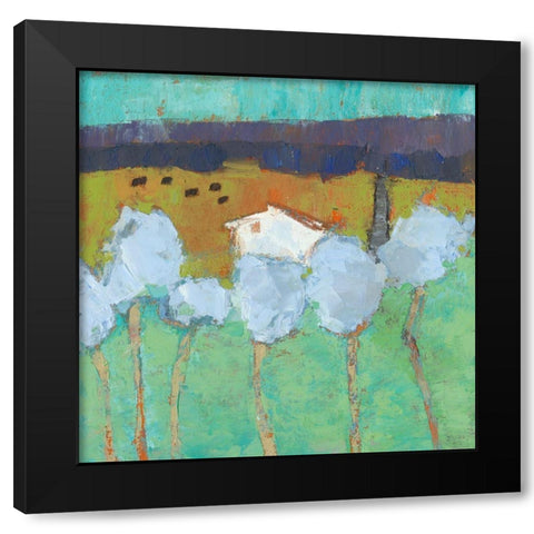 Wim Barn Black Modern Wood Framed Art Print by Jachimiec, Sue