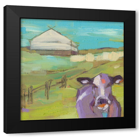 Castom Black Modern Wood Framed Art Print by Jachimiec, Sue