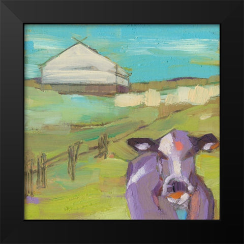 Castom Black Modern Wood Framed Art Print by Jachimiec, Sue