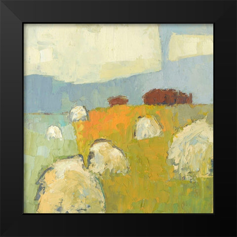 New Glarus Barn Black Modern Wood Framed Art Print by Jachimiec, Sue