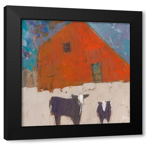 Hazel Barn Black Modern Wood Framed Art Print by Jachimiec, Sue