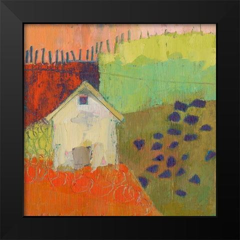 Rewy Barn Black Modern Wood Framed Art Print by Jachimiec, Sue