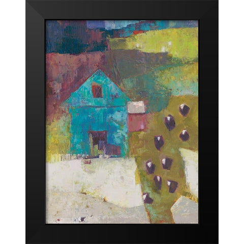 Cloverton Barn Black Modern Wood Framed Art Print by Jachimiec, Sue