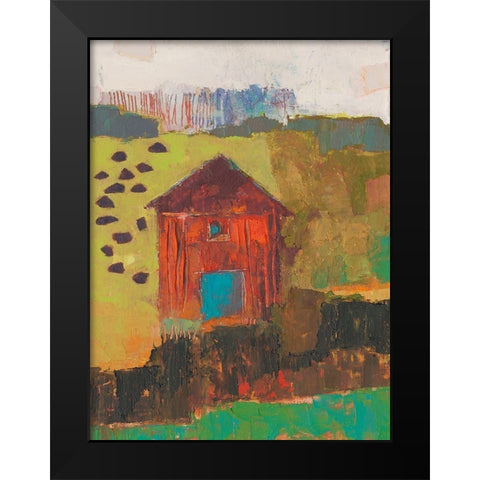 Darlington Barn Black Modern Wood Framed Art Print by Jachimiec, Sue