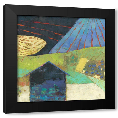 Bear Valley Barn III Black Modern Wood Framed Art Print by Jachimiec, Sue
