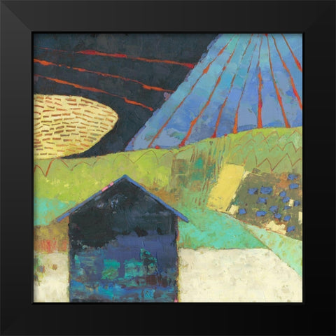 Bear Valley Barn III Black Modern Wood Framed Art Print by Jachimiec, Sue