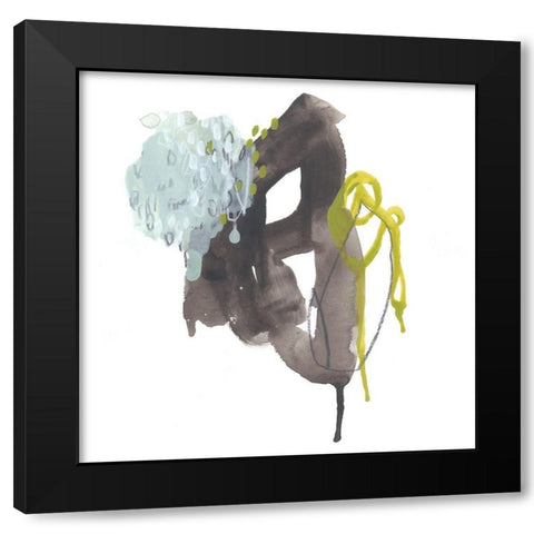 Moon Drop IV Black Modern Wood Framed Art Print with Double Matting by Vess, June Erica