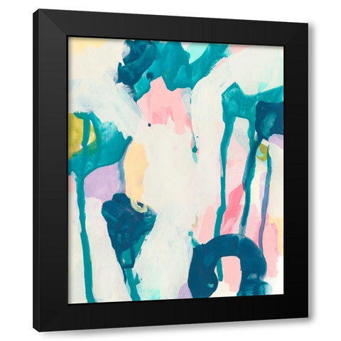 Bright Vibe II Black Modern Wood Framed Art Print by Vess, June Erica