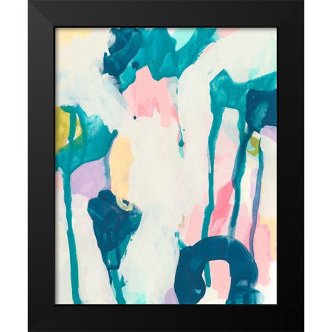 Bright Vibe II Black Modern Wood Framed Art Print by Vess, June Erica
