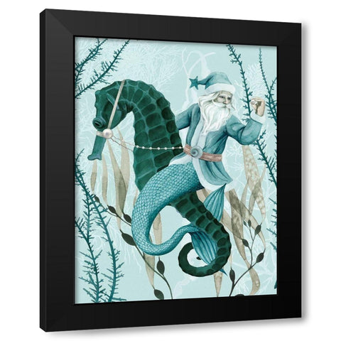 The Sea Santa II Black Modern Wood Framed Art Print with Double Matting by Popp, Grace