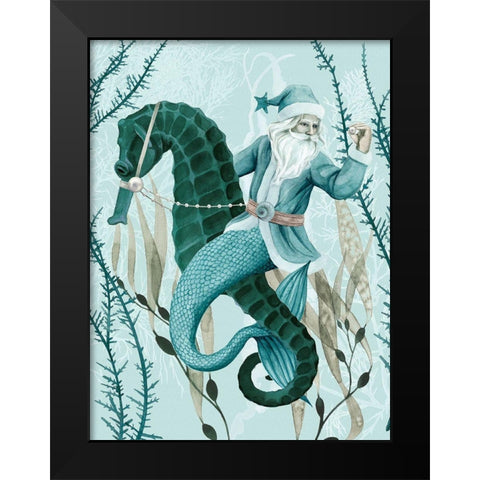 The Sea Santa II Black Modern Wood Framed Art Print by Popp, Grace
