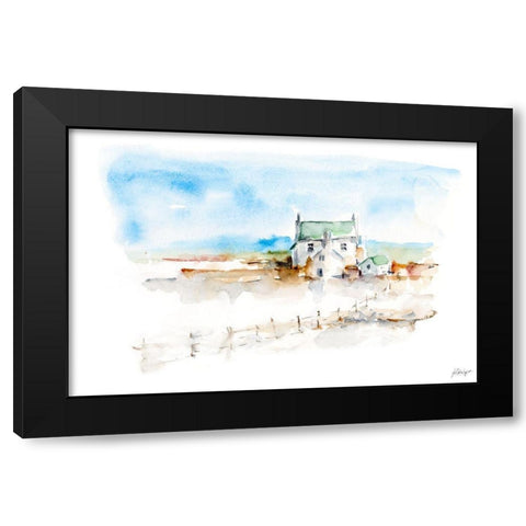 Prairie Farmhouse II Black Modern Wood Framed Art Print with Double Matting by Harper, Ethan