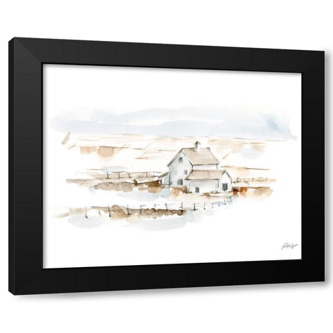 Neutral Farmhouse II Black Modern Wood Framed Art Print by Harper, Ethan