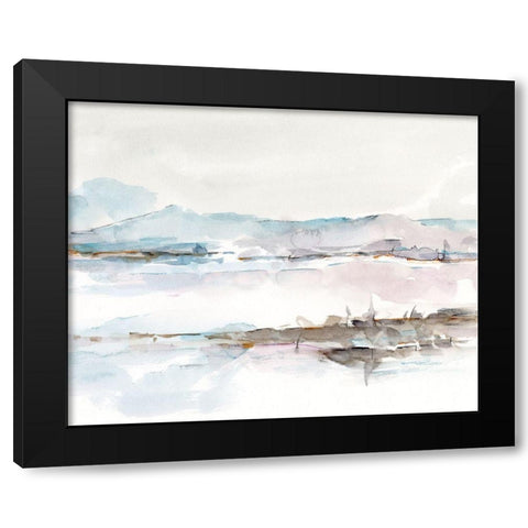 Across the Marsh II Black Modern Wood Framed Art Print by Harper, Ethan