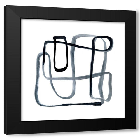 Sinuous I Black Modern Wood Framed Art Print by Stramel, Renee W.