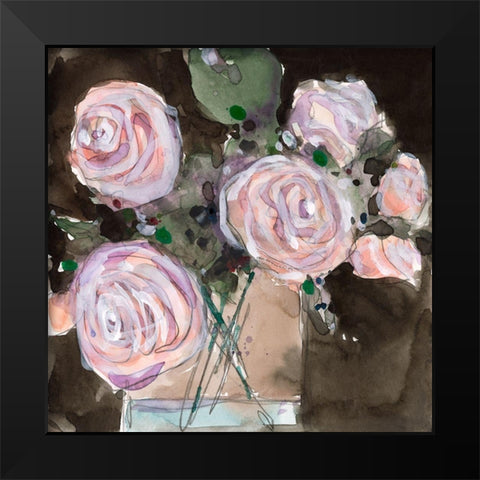 Rose Clippings I Black Modern Wood Framed Art Print by Dixon, Samuel