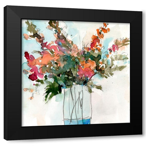 Water Garden Still Life I Black Modern Wood Framed Art Print with Double Matting by Dixon, Samuel