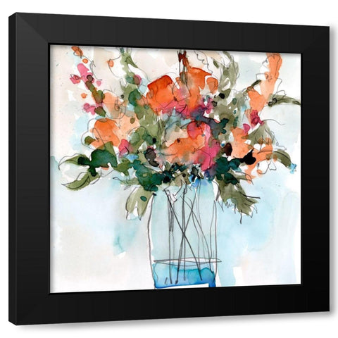 Water Garden Still Life II Black Modern Wood Framed Art Print with Double Matting by Dixon, Samuel