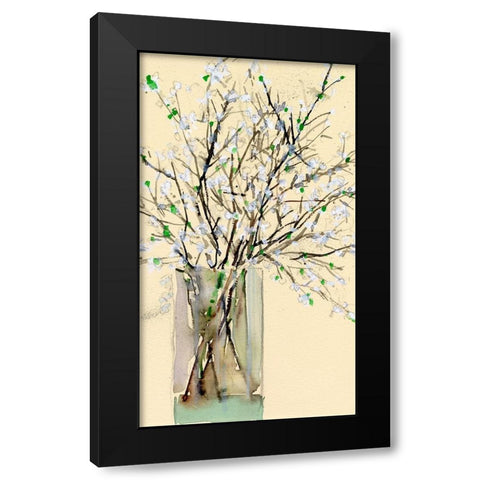 Spring Floral Arrangement I Black Modern Wood Framed Art Print with Double Matting by Dixon, Samuel