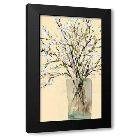Spring Floral Arrangement II Black Modern Wood Framed Art Print with Double Matting by Dixon, Samuel