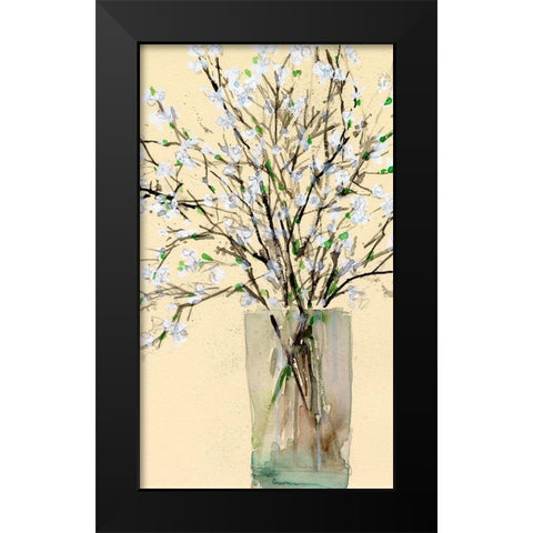 Spring Floral Arrangement II Black Modern Wood Framed Art Print by Dixon, Samuel