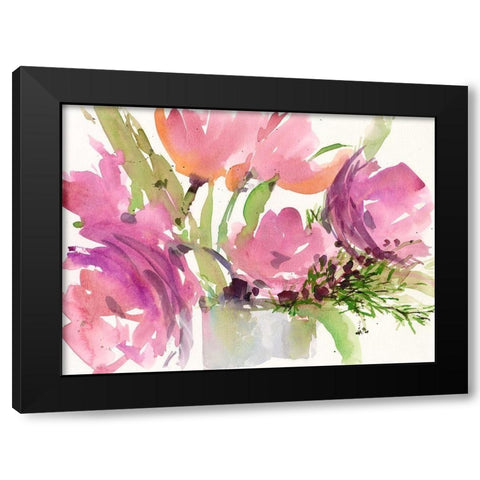 Velvet II Black Modern Wood Framed Art Print by Dixon, Samuel