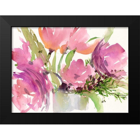 Velvet II Black Modern Wood Framed Art Print by Dixon, Samuel
