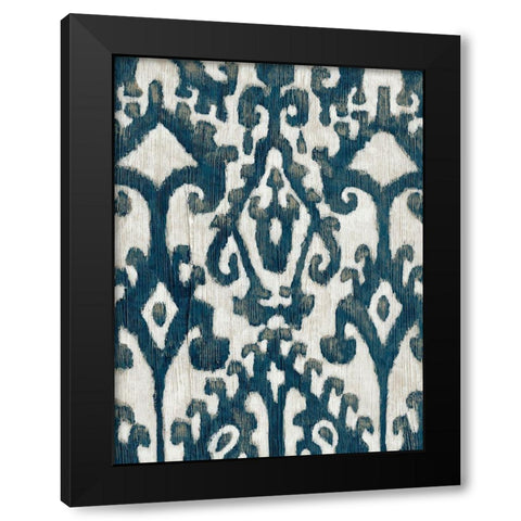 Indigo Samara II Black Modern Wood Framed Art Print with Double Matting by Zarris, Chariklia