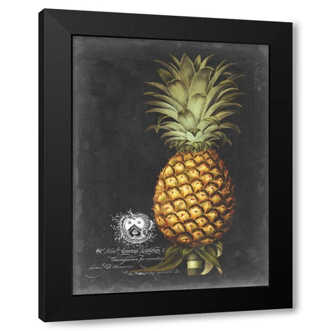 Royal Brookshaw Pineapple I Black Modern Wood Framed Art Print by Brookshaw, George